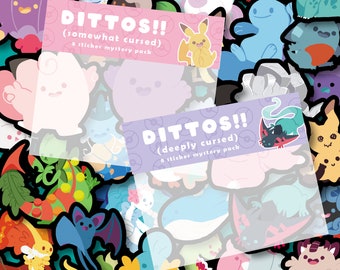 Ditto Mystery Sticker Pack Of 8 Stickers!