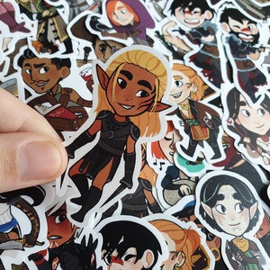 Dragon Age (Origins, 2, and Inquisition) stickers! Alistair Zevran Morrigan Merrill Fenris Dorian Iron Bull Solas Cullen Krem Leliana Anders