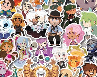 Stickers Mix en Match, kies je eigen stickerpakket! Project Hail Mary, Resident Evil, BG3, Owl House, Pokemon, Dragon Age, Hades, TMA