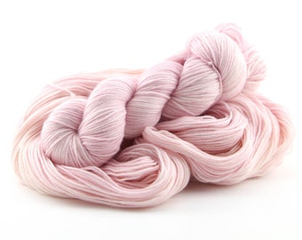 BALLET SLIPPERS- hand dyed wool yarn / pastel pink your choice of sock DK mohair semisolid wool yarn / 115g/4oz