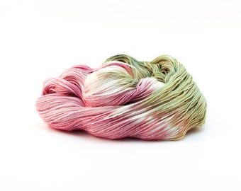 ROSEBUD Muted Pastels hand dyed yarn - choose your base (sock, mohair, dk, bulky, worsted)