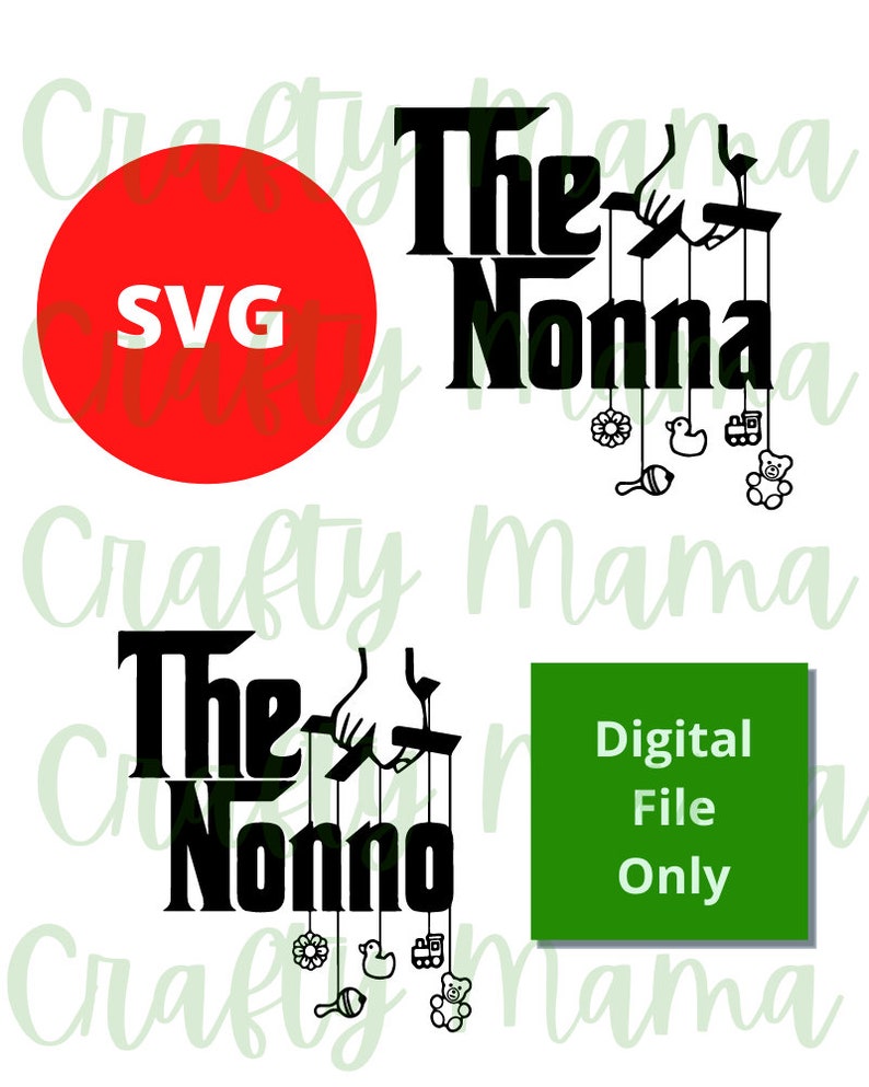 The Nonna SVG, the Nonno SVG, Italian Grandparents SVG, the Godfather
