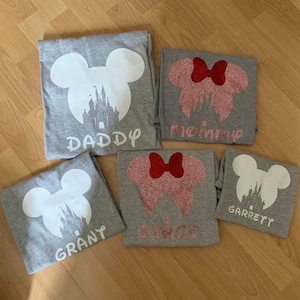 Disney Iron on Decals, Disney Shirts, Disney Family Matching Shirts, HTV decals