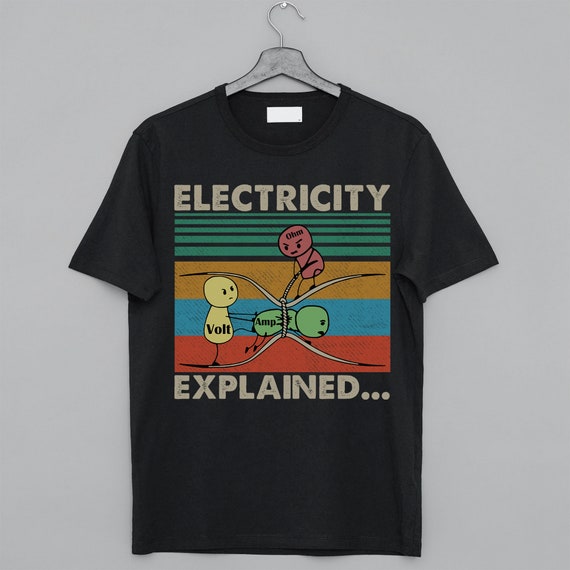 Electricity Explained...Electric Funny Ohm Volt Amp Electrical | Etsy
