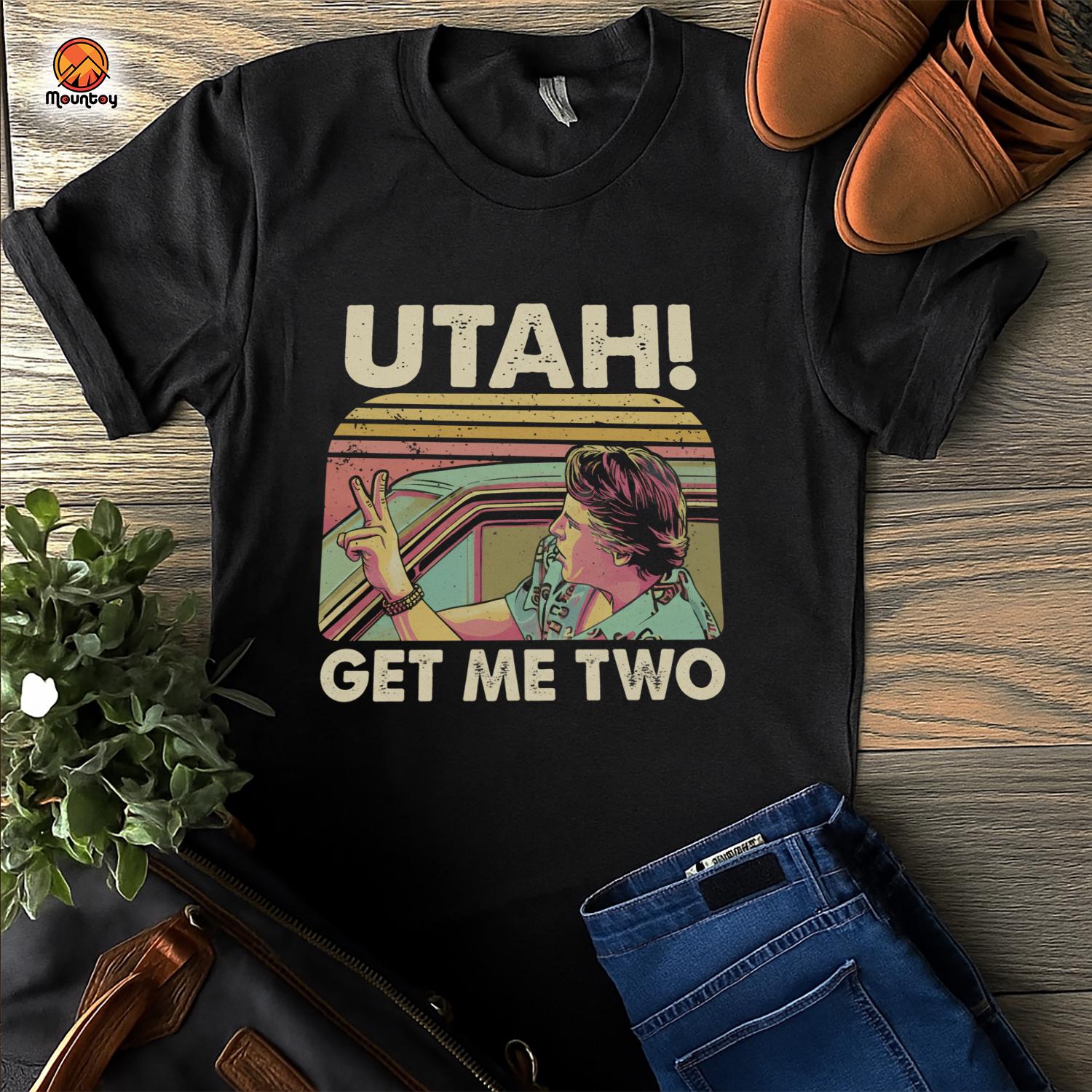 T-shirt Unisex Point Break Utah Get Me Two - Film Surf - Neuf Avec étiquettes