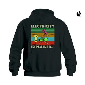 Electricity Explained...Electric Funny Ohm Volt Amp Electrical Retro Vintage T-Shirt image 5