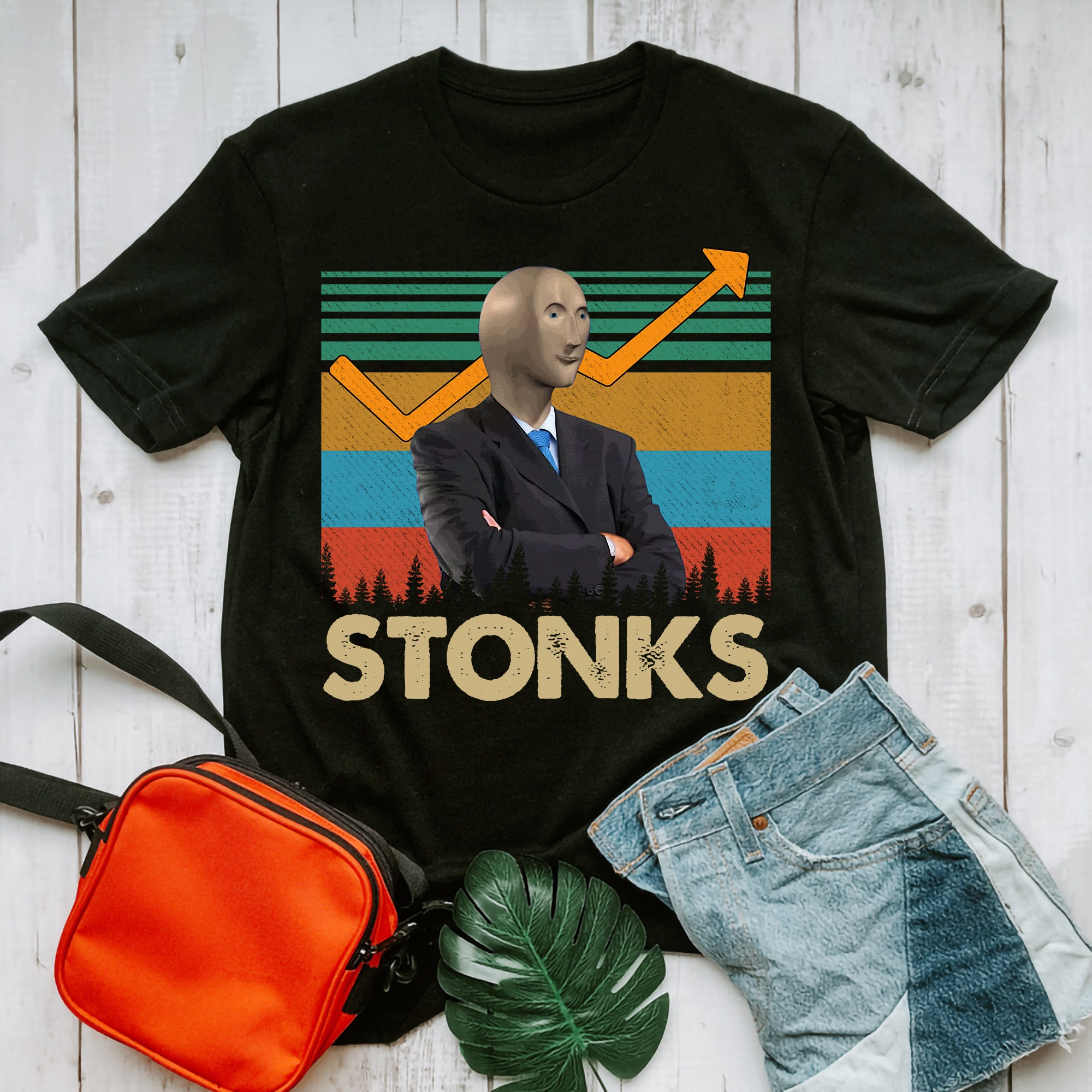 Stonks Guy Dank Meme Funny Stock Broker Stonks Guy Dank Meme Greeting Card  by Roderj Iasmi