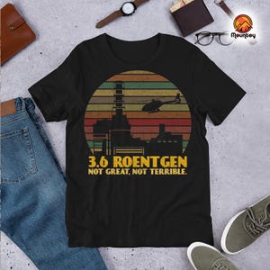 Dyatlov 3.6 Roentgen Not Great Not Terrible, Elements of Chernobyl Retro Vintage T-Shirt