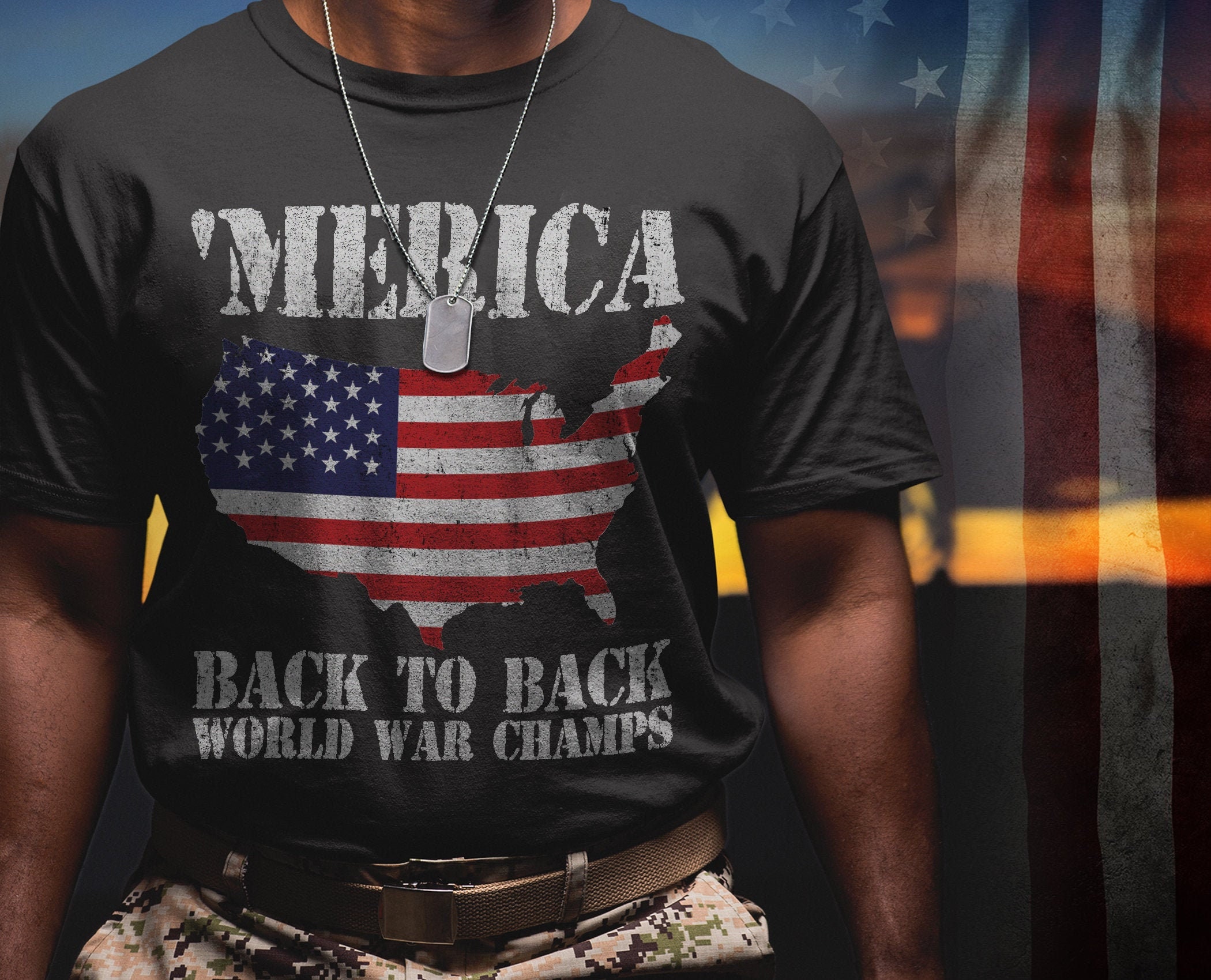 Merica Back to Back World War Champs Veterans Day America