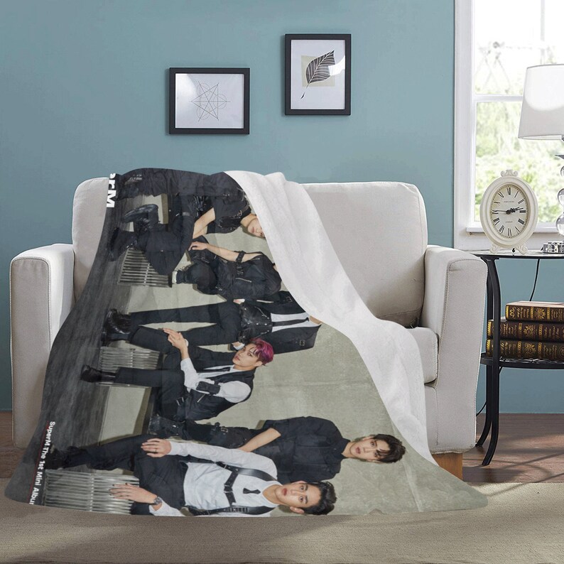 Super M Blanket Light Version Kpop Body Pillow Christmas Etsy