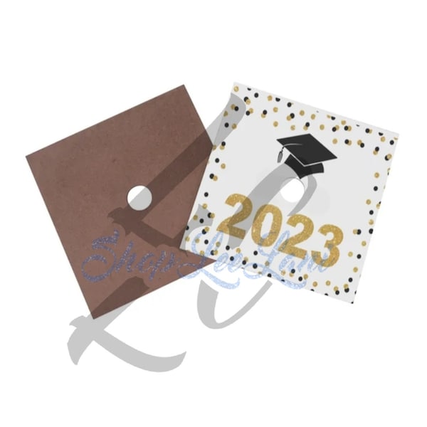 Sublimation Blank Graduation Cap Topper | Blank Graduation Cap | Custom Graduation Cap Topper