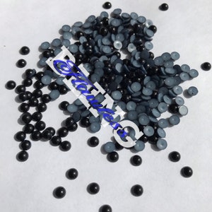 Black • 5mm •ABS Flat Back Pearls (1000)