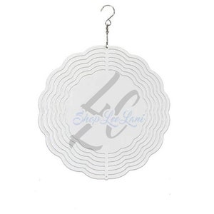 10&#39;&#39; Round Sublimation Blank Wind Spinner |Outdoor Decor| Wind Spinner| Halloween Wind Spinner| Porch Display