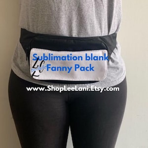 Sublimation Blank Fanny Pack | Sublimation Waist Bag | Customize Fanny Pack | Blank Fanny Pack