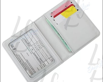 Sublimation Blank PU Leather Wallet – DIY Card Holder with ID Window