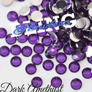 Dark Amethyst • SS10/SS16• Resin Jelly Flat Back Rhinestones • Non Hotfix •(approx. 5,000)