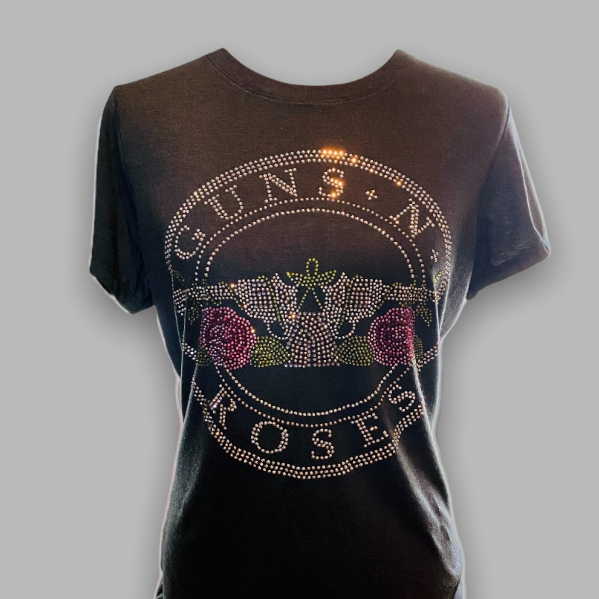Guns N Roses Crystal Rhinestone Women's 
