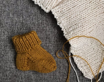 Baby Socks: mustard