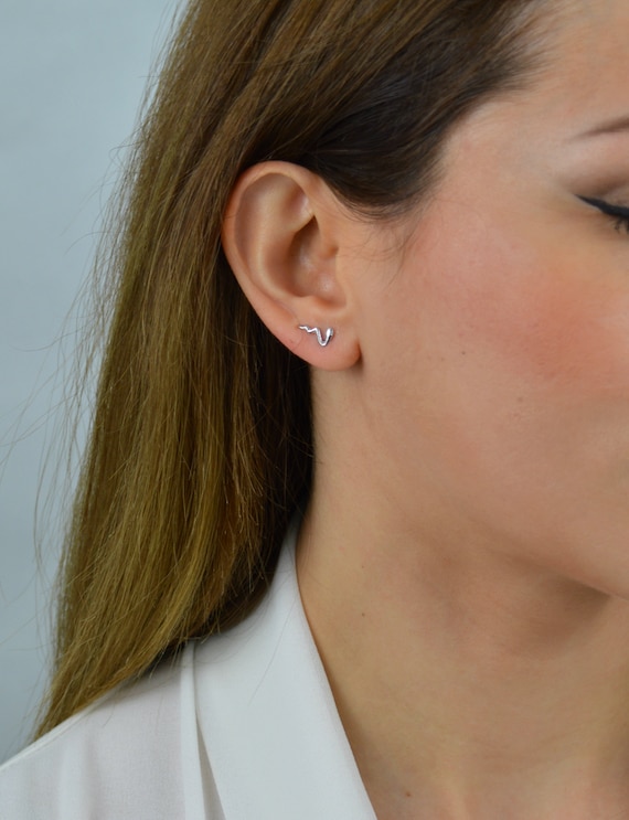 snake earrings studs