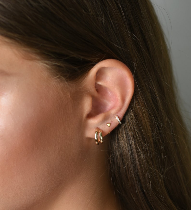 Mini Hoops Hug Hoop Sleeper Earring Open Hoops Tiny Hoops Etsy Canada