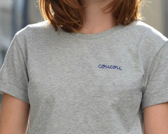 Cuckoo hand embroidered t-shirt