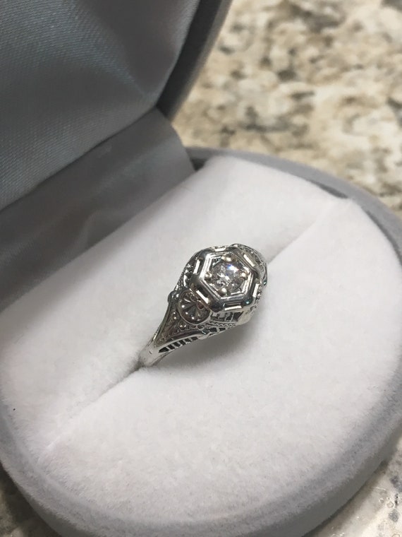Antique engagement ring size 5
