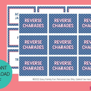 50 Reverse Charades| Charades Games| Charades for Family | Family Fun  | Charades for Kids | Games for Kids | Funny Group Game | Family Game
