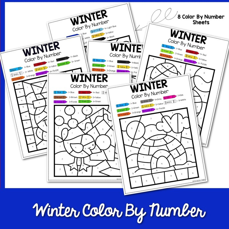 Winter Paint by Number - Etsy