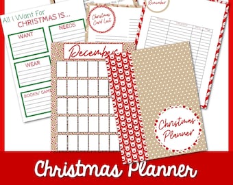 24 Pages of Christmas Planner | Christmas Planner | Ultimate Christmas Planner | Printable Christmas Organizer | Holiday Planning Printable