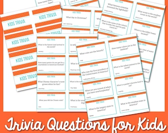 300+ Trivia Questions for Kids| Kids Trivia Game | Printable Trivia for Kids| Educational Trivia Questions | Family-Friendly Trivia for Kids