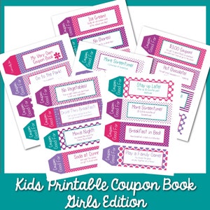 Kids Coupon Book, 39 Printable Coupons for Kids, Gifts for Kids, Gifts ...