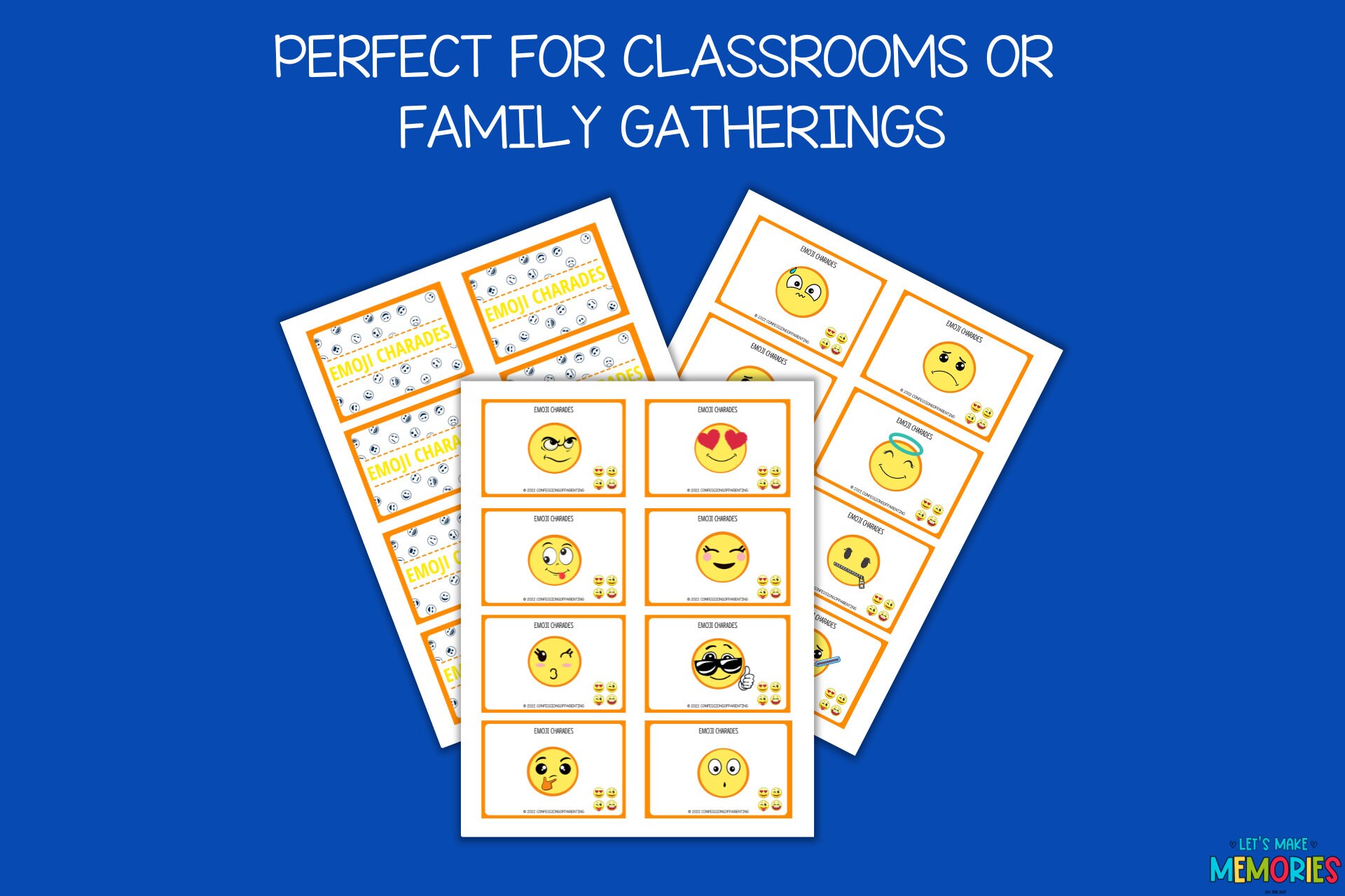40+ Emoji Charades | Silly Charades for Kids | Emoji Themed Charades ...