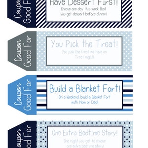 Kids Coupon Book, 39 Printable Coupons for Kids, Gifts for Kids, Gifts ...