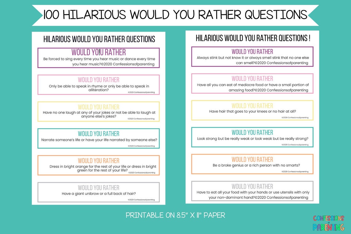 100 Hilarious Would You Rather Questions | Funny Would You Rather