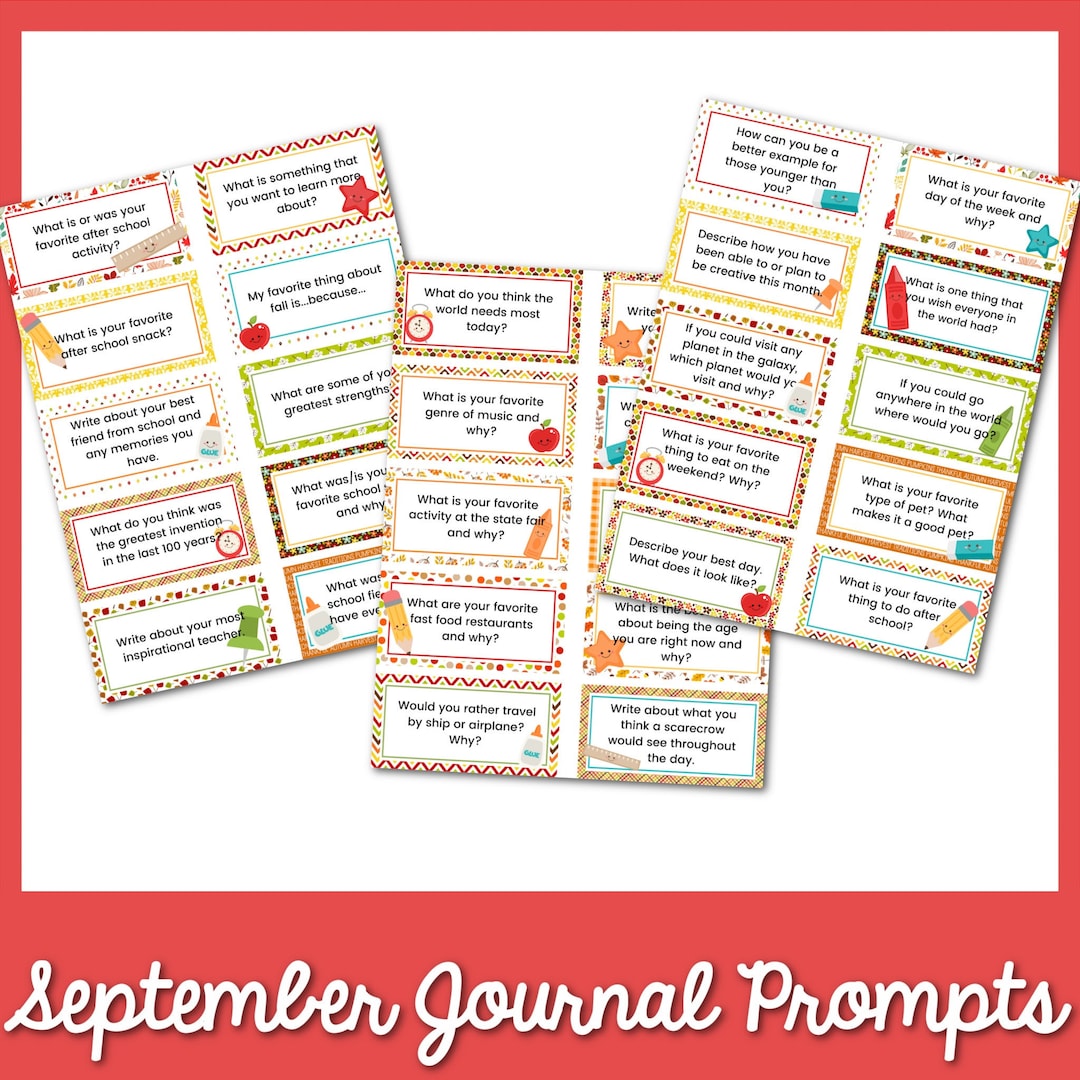 September Journal Prompts | September Writing Idea | Fall Journal ...