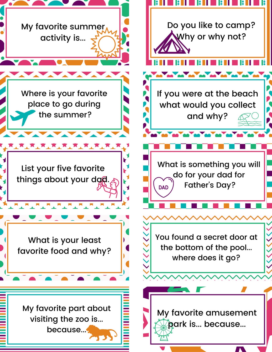 June Journal Prompts Etsy