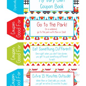 Kids Coupon Book, 39 Printable Coupons for Kids, Gifts for Kids, Gifts ...