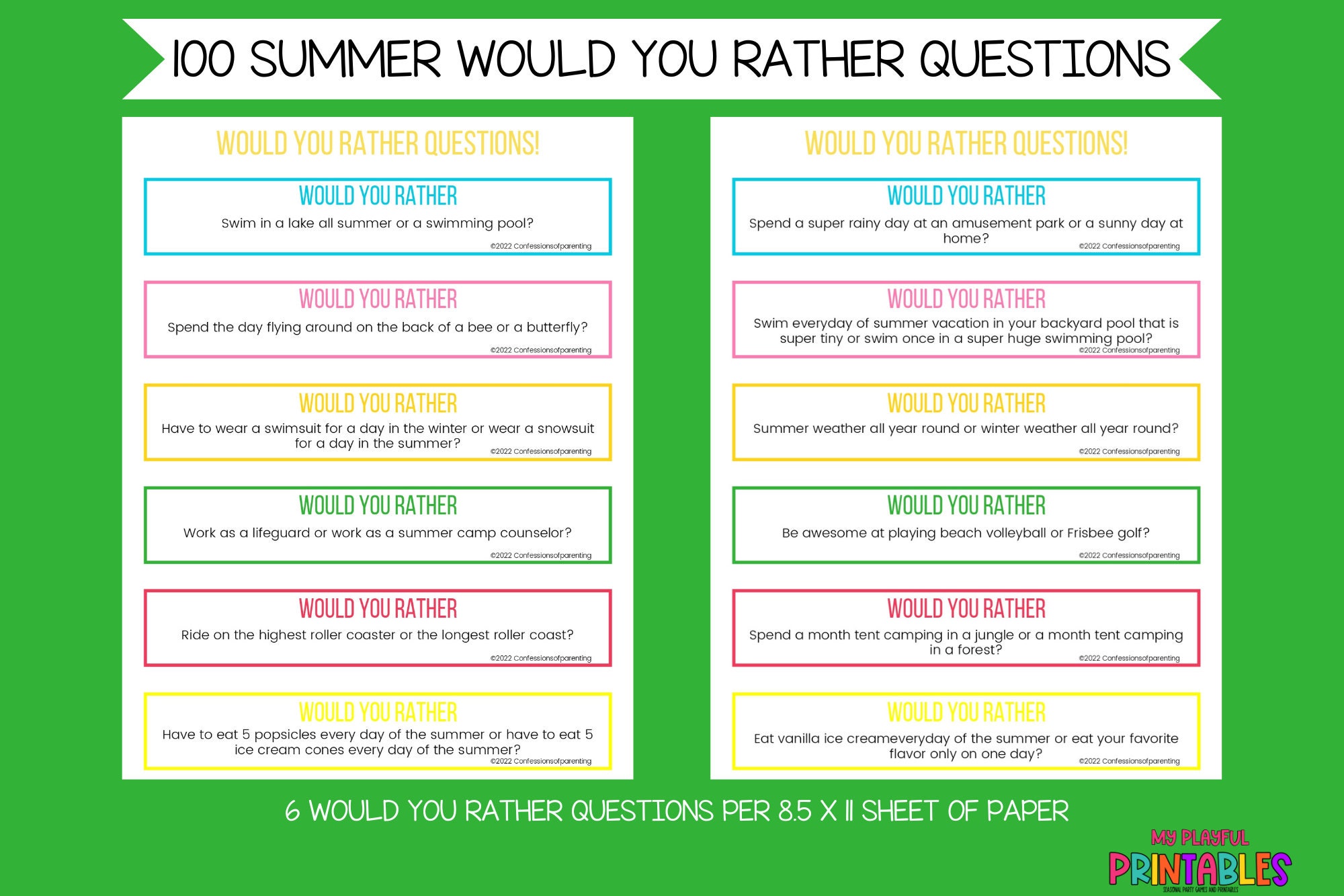 100 Would You Rather Questions For Kids To Get Them Talking