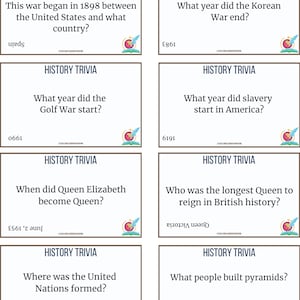 50 History Trivia Questions | Printable History Trivia | History Trivia ...