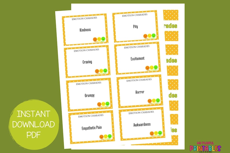 Emotion Charades | Feelings Charades | Feelings Charades | Classroom ...