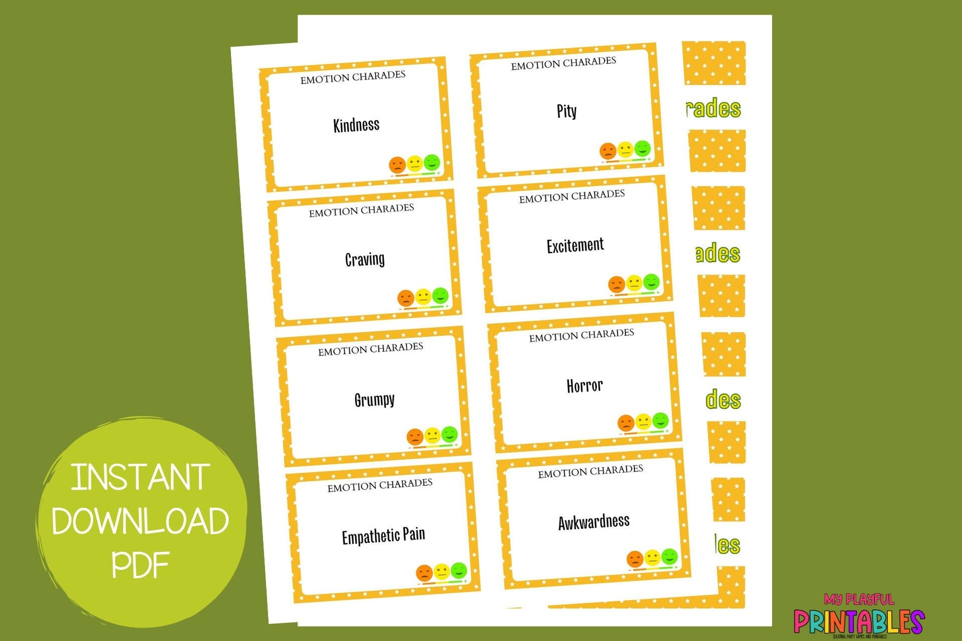 Emotion Charades Feelings Charades Feelings Charades Classroom Activity