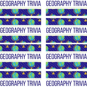 Geography Trivia for Kids - Etsy
