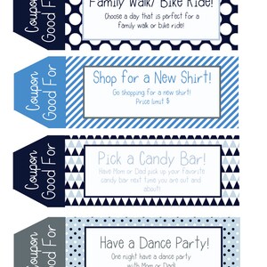 Kids Coupon Book, 39 Printable Coupons for Kids, Gifts for Kids, Gifts ...