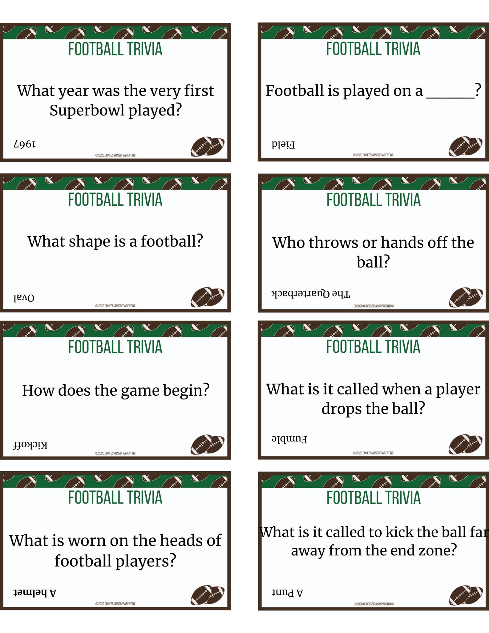 48 Fußball Quiz Karten zum Ausdrucken - Etsy.de