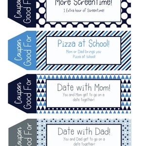Kids Coupon Book, 39 Printable Coupons for Kids, Gifts for Kids, Gifts ...