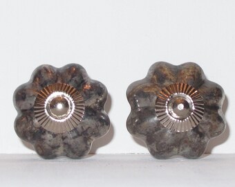 Zilveren keramische decoratieve knoppen - Ladegrepen voor decoratieve accenten - Prijs is per knop