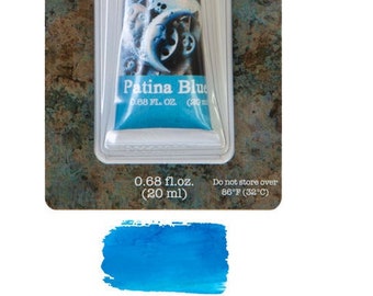 Patina Blue - Finnabair Decor Wax Paste - Mixed Media Decor Wax - Matte Wax Blue 20ml tube