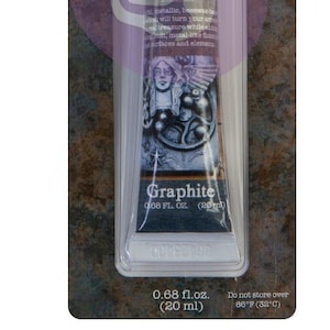 Finnabair Decor Wax – Graphite | Deep Metallic Grey Wax for Furniture, DIY Crafts & Art Projects | Redesign with Prima - 20ml