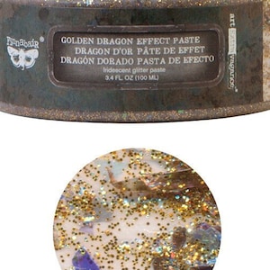 Golden Dragon Paste - Art Extravagance Texture Paste - Schablonpasta 1 burk 100ml