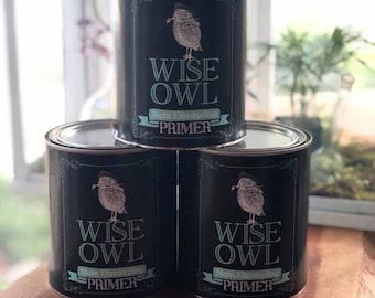 PRIMER - Wise Owl Stain Eliminating Primers - White Primer - Clear Primer - Grey Primer - Dark Grey Primer 946ml (32oz) -Wood Tannins Sealer